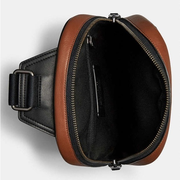 COACH Graham Pack crossbody bag. Brown and Black Leather. EUC. - Picture 11 of 11